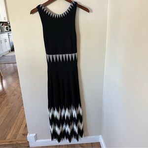 Maje Knit Pleated Midi Dress